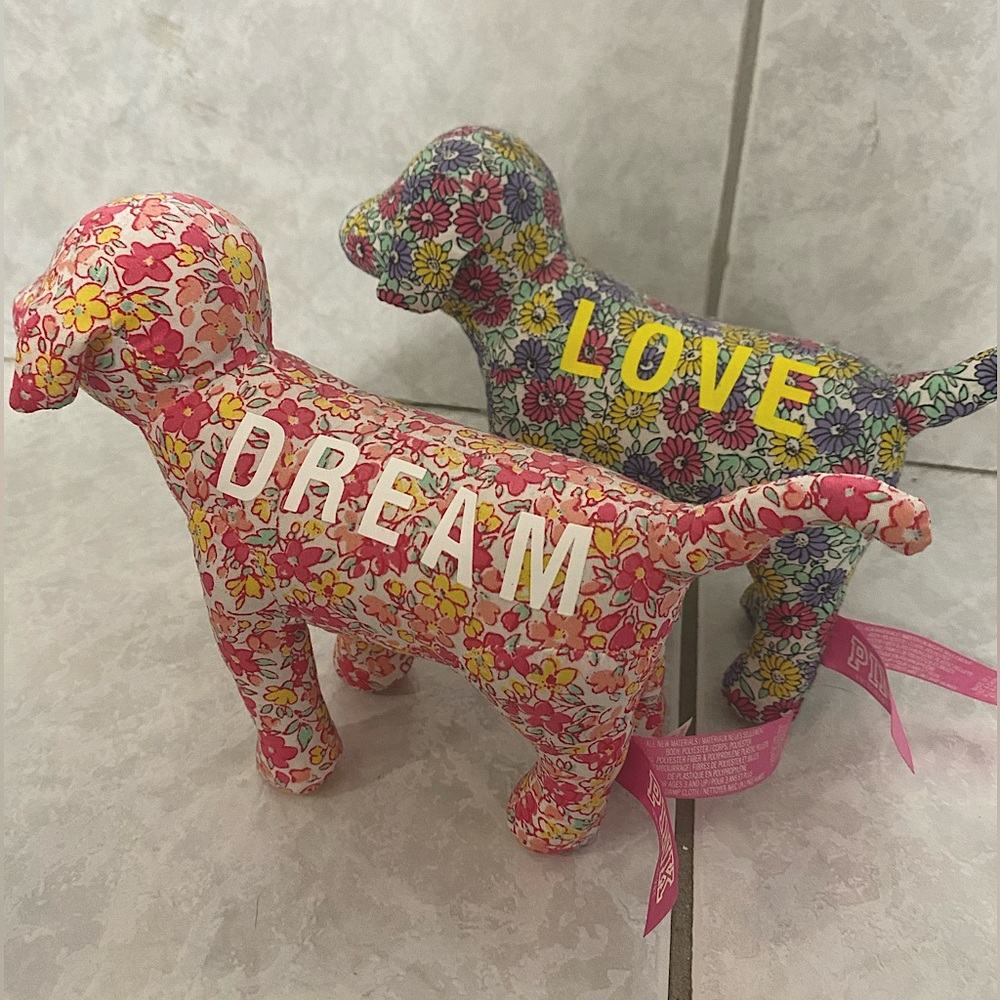 Set of 2 VS Pink Dogs